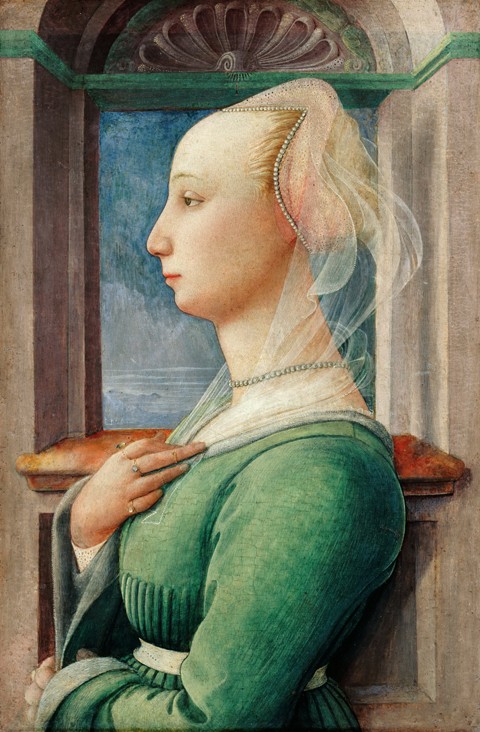 Profile Portrait of a Young Woman from Fra Filippo Lippi