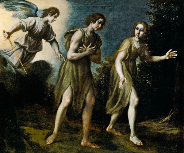 The Expulsion of Adam and Eve from Paradise from Francesco Curradi
