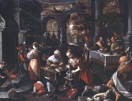 Lazarus at the feast of Dives from Francesco da Ponte