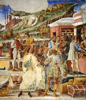 The Triumph of Mercury: June, from the Room of the Months, c.1467-70 (fresco) (detail)