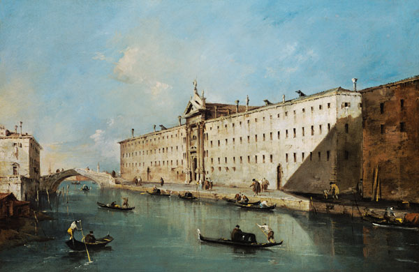 Rio dei Mendicanti (oil on canvas) from Francesco Guardi