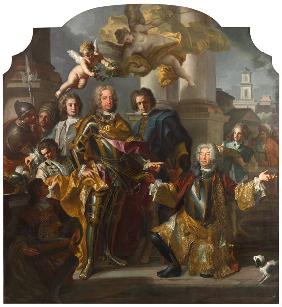 Emperor Charles VI and Count Gundacker von Althan