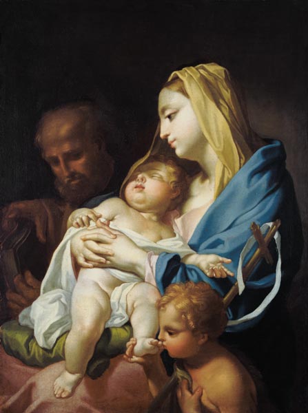 The Holy Family with the Johannesknaben from Francesco Trevisani (Werkstatt)