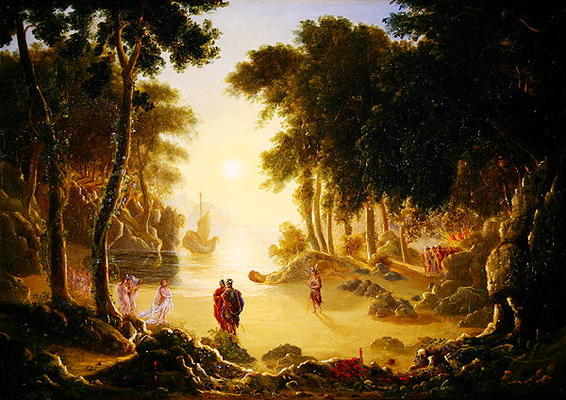 The Enchanted Island (oil on canvas) from Francis Danby