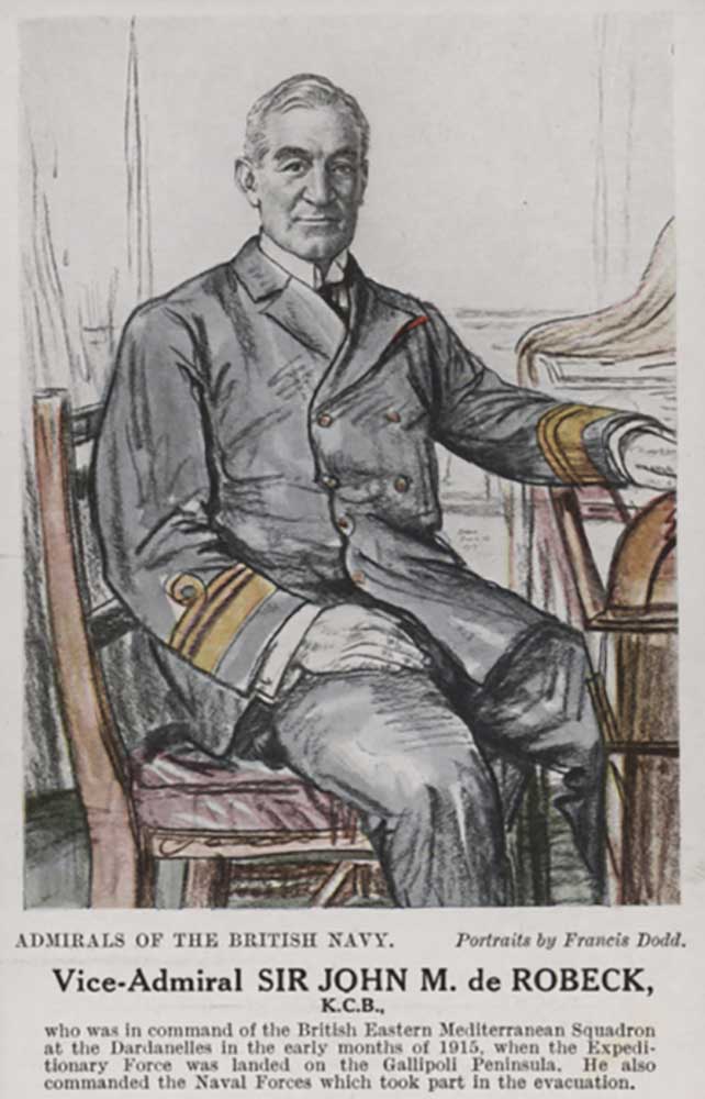 Vice-Admiral Sir John M de Robeck from Francis Dodd