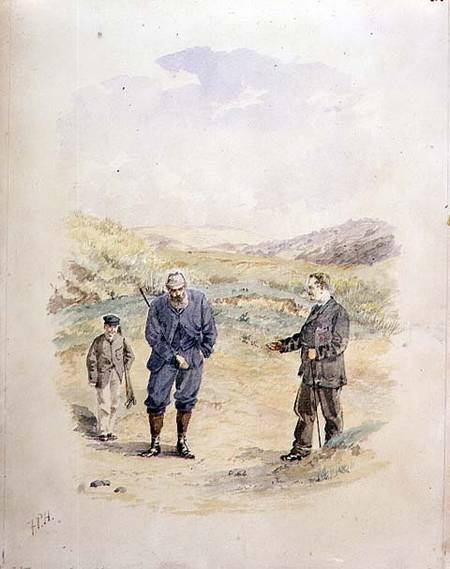 'Hand Over!', the end of a match from Francis Powell Hopkins