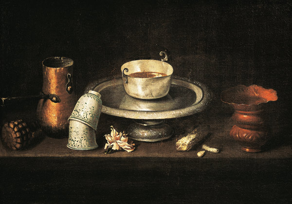 Still Life with a Bowl of Chocolate, or Breakfast with Chocolate from Francisco de Zurbarán (y Salazar)