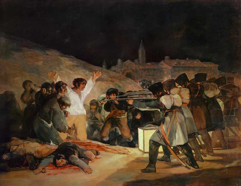 The shooting of the insurgents from Francisco José de Goya