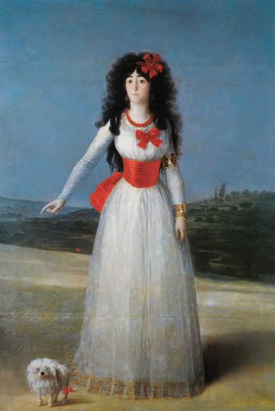 The duchess of alb. from Francisco José de Goya
