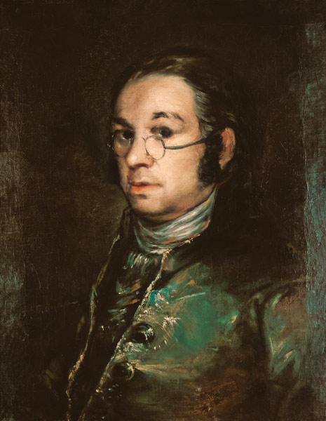 Self-portrait with glasses from Francisco José de Goya