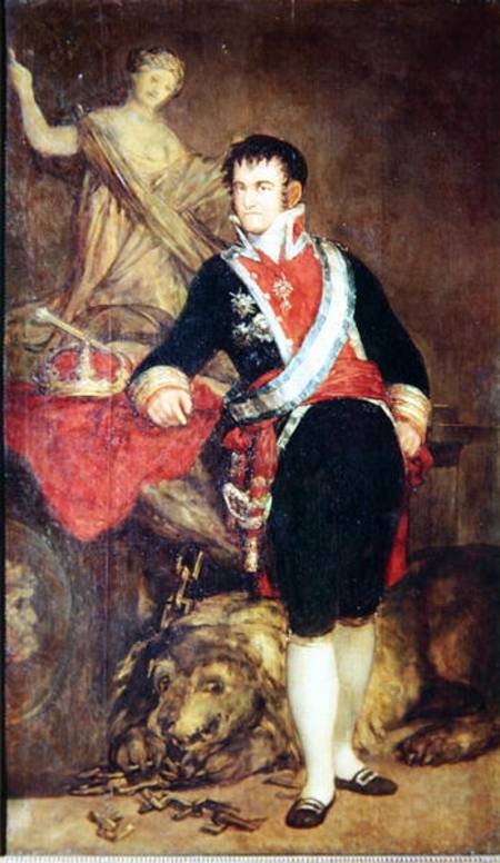 Ferdinand VII (1784-1833) of Bourbon from Francisco José de Goya