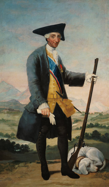 King Charles III as a Huntsman from Francisco José de Goya