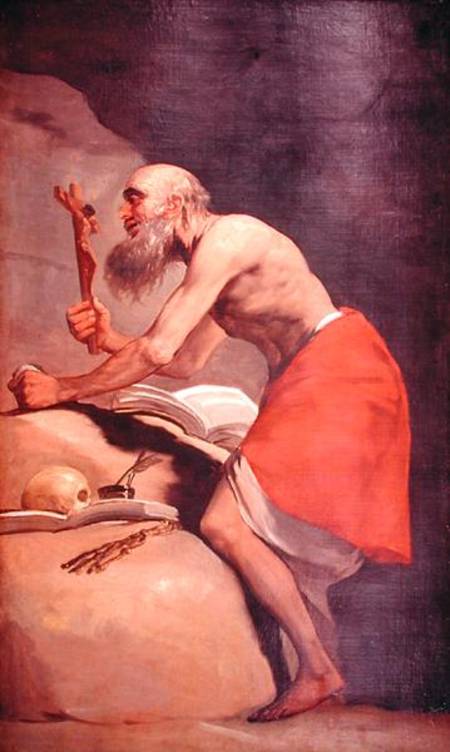 Saint Jerome from Francisco José de Goya