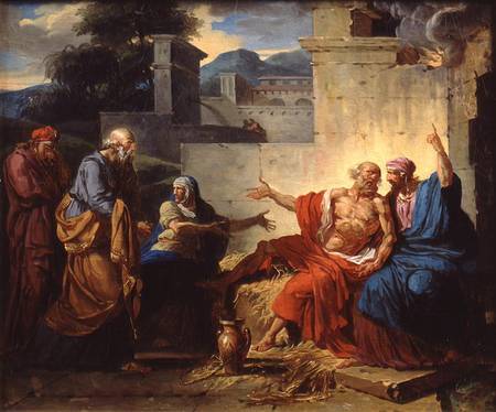 Job Being Scolded by his Wife from Francois André Vincent