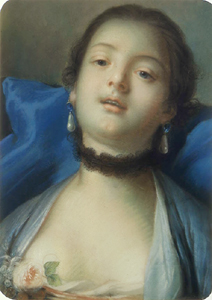 Bildnis einer jungen Frau. from François Boucher