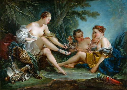 Diana after the Hunt from François Boucher