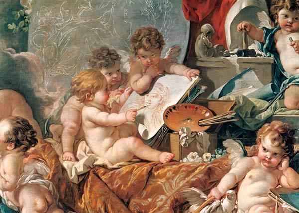 Genius Teaching the Arts from François Boucher