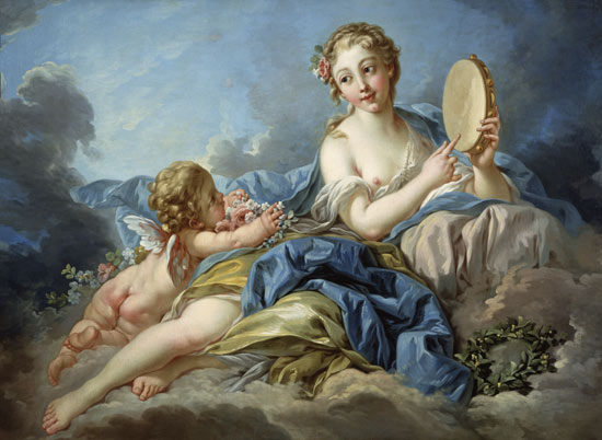 Terpsichore, the Muse of the choir lyric poetry. from François Boucher