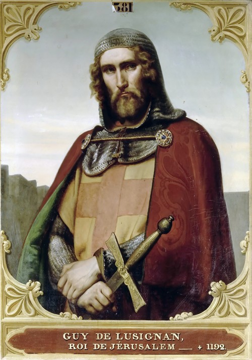 Guy of Lusignan, King of Jerusalem and Cyprus from François-Edouard Picot