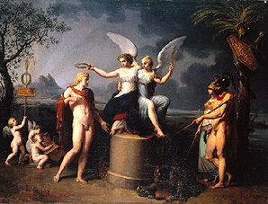 Allegory on war and peace from François Guillaume Ménageot
