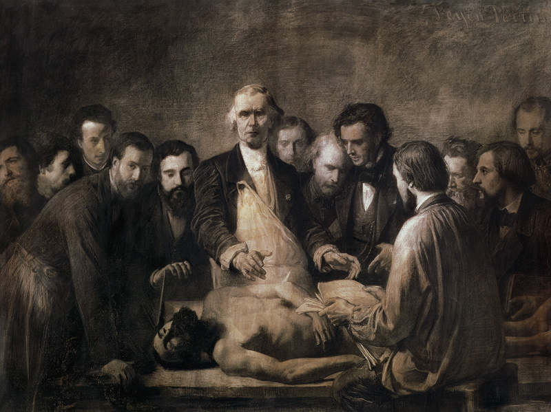 The Anatomy Lesson of Doctor Velpeau (1795-1867) from Francois Nicolas Augustin Feyen-Perrin