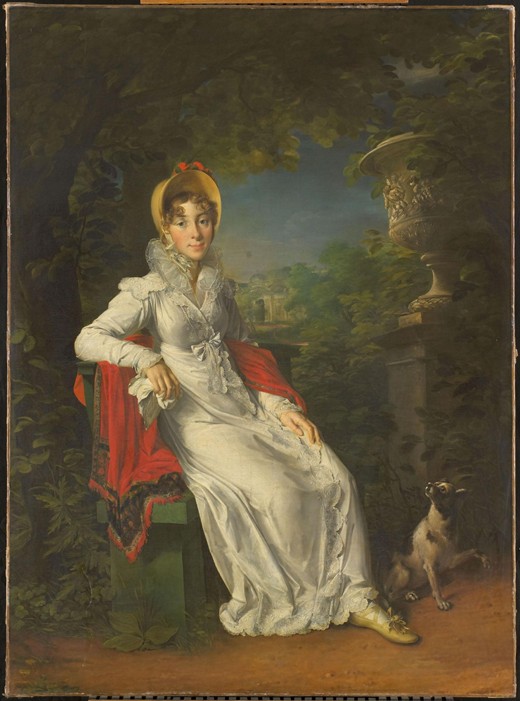 Caroline Bonaparte (1782-1839), Queen of Naples and Sicily, in the Bois de Boulogne from François Pascal Simon Gérard