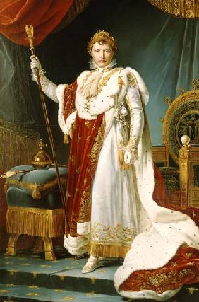 Napoleon voucher distinctive in the coronation regalia. Copy