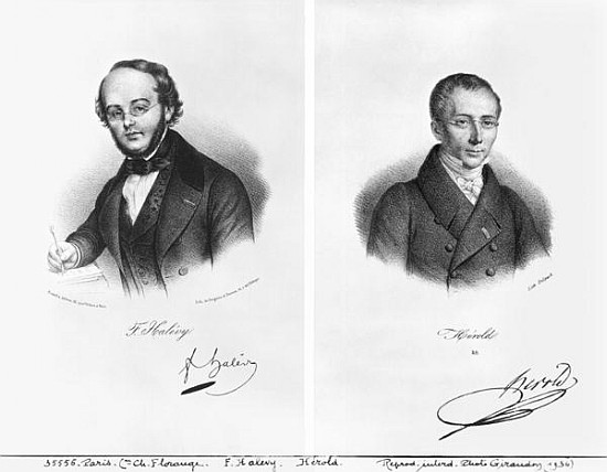 Jacques Fromental Halevy (1799-1862) and Ferdinand Herold (1791-1833) from Francois Seraphin Delpech