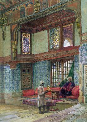 Recess in the reception room in the house of the Mufti Sheik El Mahadi, Cairo  on