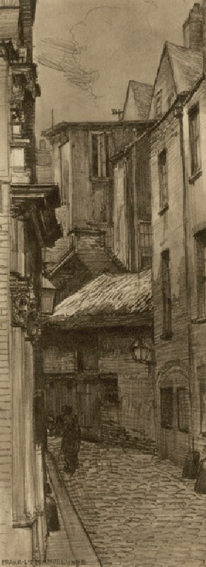 Milford Lane, Strand (engraving) from Frank Lewis Emanuel