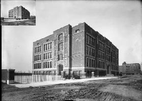 Edgar Allan Poe School, 1914 (b/w photo)
