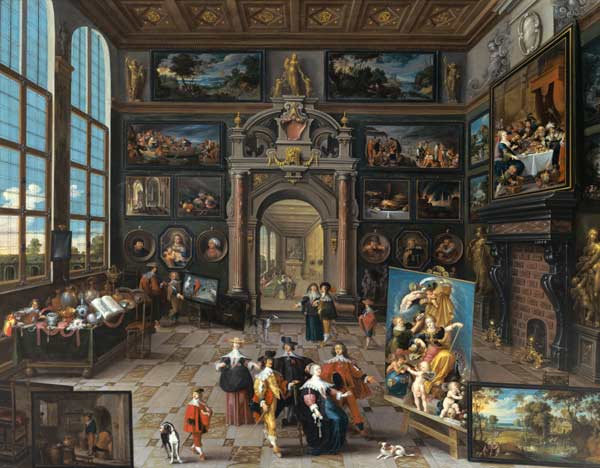 Gallery of a collector. (together with Cornelis de Baellieur) from Frans Francken d. J.