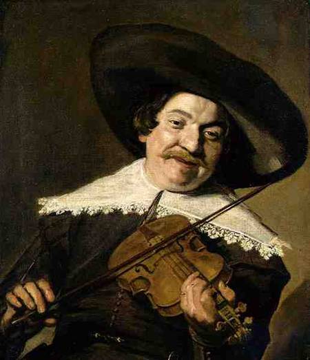 Daniel van Aken Playing the Violin from Frans Hals