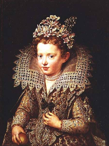 Portrait of the Princess of Mantua as a child from Frans II Pourbus