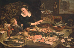 Die Fischverkäuferin from Frans Snyders