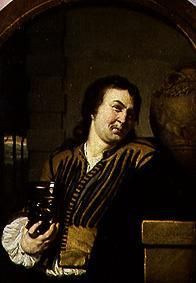 Half-length portrait of a drinker. from Frans van Mieris d.Ä.