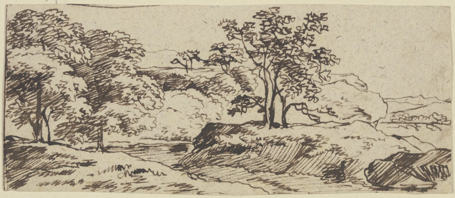 Landscape with trees from Franz Innocenz Josef Kobell