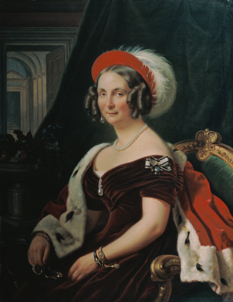 Portrait of Queen Frederica of Hanover (1778-1841) from Franz Krüger
