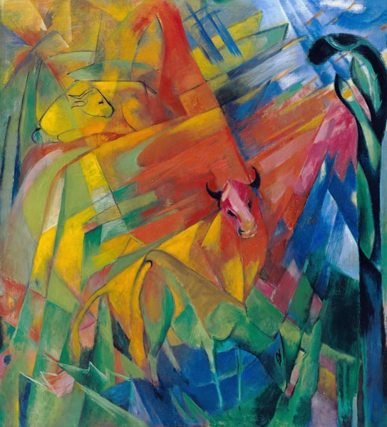 Landscape with animals from Franz Marc