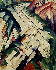 Stony way (mountains/landscape) from Franz Marc