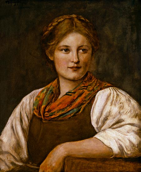 A Bavarian Peasant Girl from Franz von Defregger