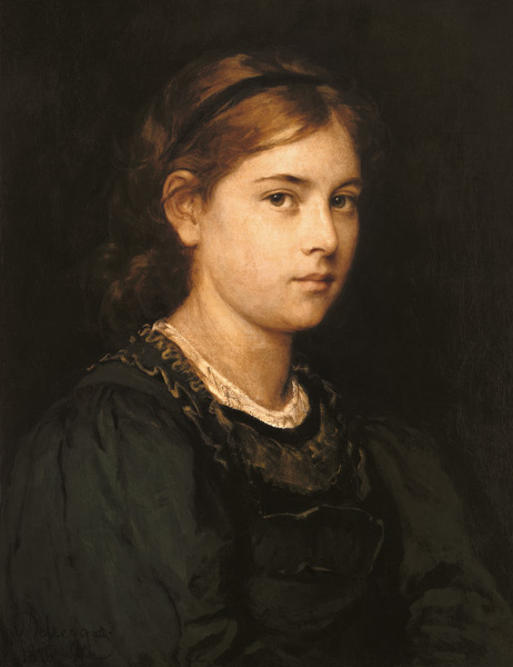 Girl portrait. from Franz von Defregger