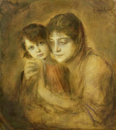 Mother and Child from Franz von Lenbach
