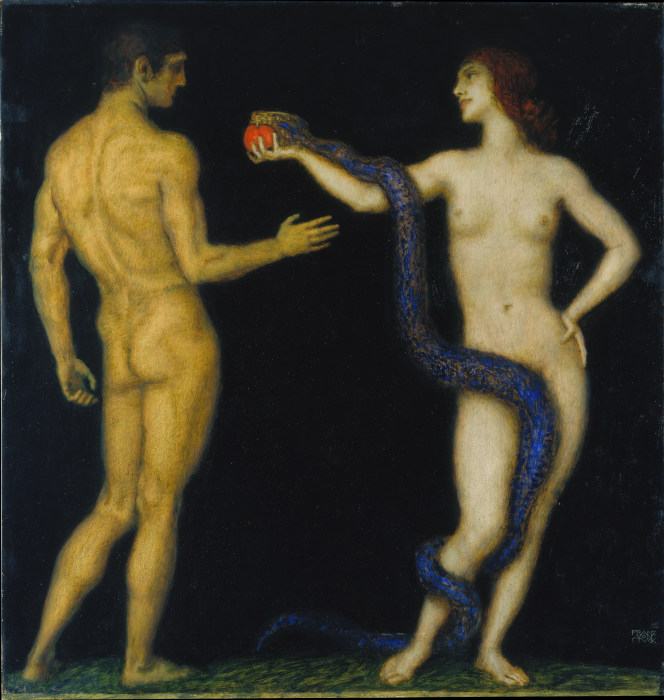 Adam and Eve from Franz von Stuck