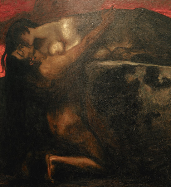 after Stuck / The Kiss of the Sphinx from Franz von Stuck