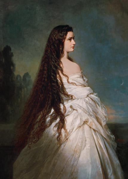 Portrait of Elizabeth of Bavaria from Franz Xaver Winterhalter