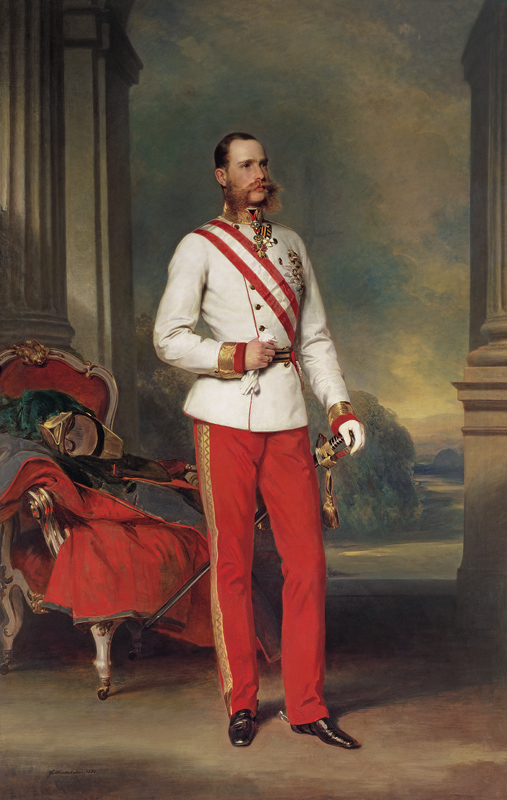 Franz Joseph I, Emperor of Austria (1830-1916) wearing the dress uniform of an Austrian Field Marsha from Franz Xaver Winterhalter