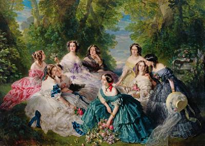The Empress Eugenie Surrounded by her Ladies in Waiting