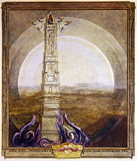 Illustration from Dante''s ''Divine Comedy'', Paradise, Canto I from Franz von (Choisy Le Conin) Bayros