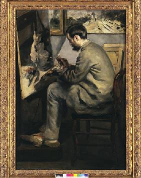 Renoir/ Bazille paints .../ 1867